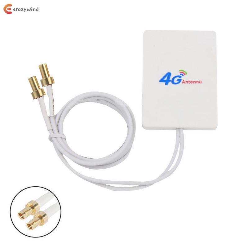28dBi 4G 3G LTE 2 × CRC9 Broadband Antenna Signal Amplifier For Mobile Router US 