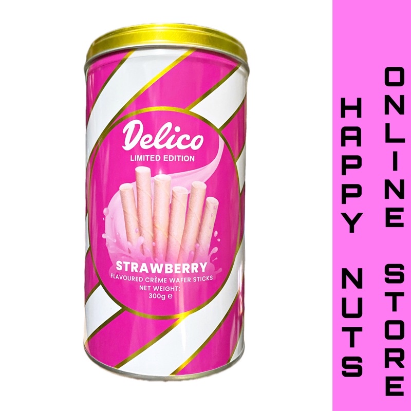 Delico Limited Edition Strawberry Chocolate Flavoured Creme Wafer