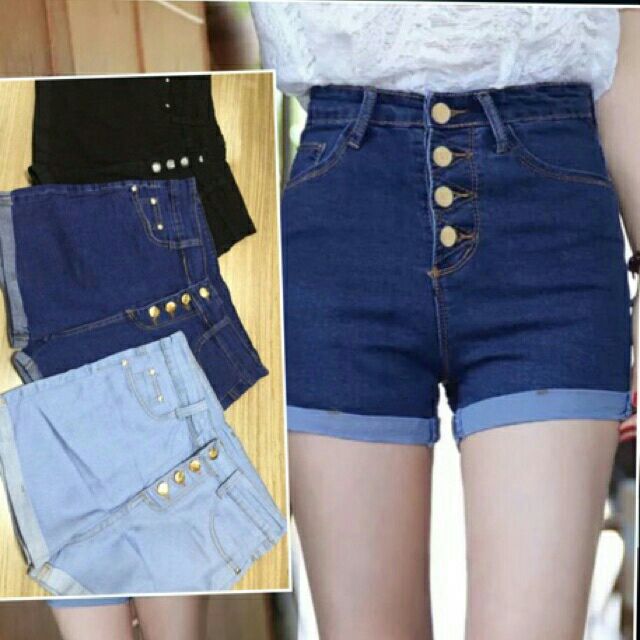 high waisted shorts shopee
