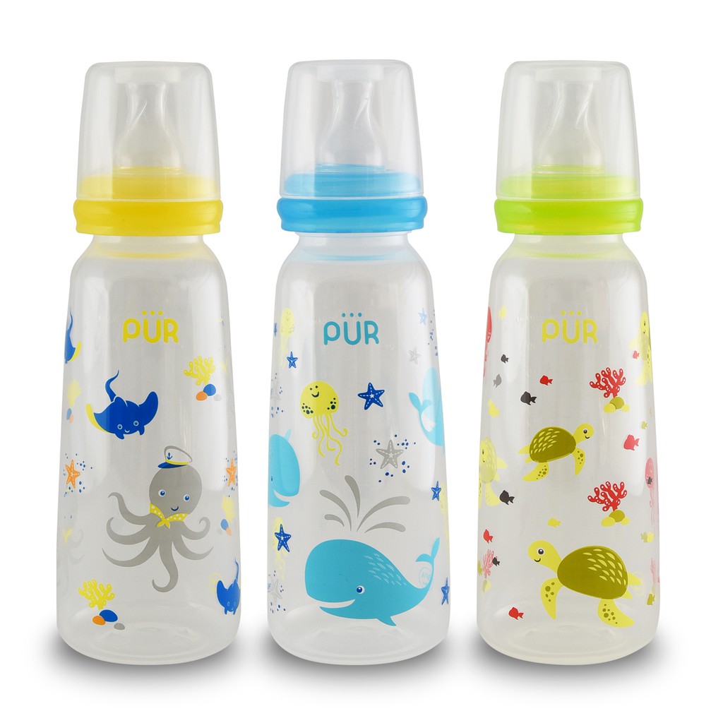 Pur 8oz Straight Classic Feeding Bottle Under The Sea Shopee