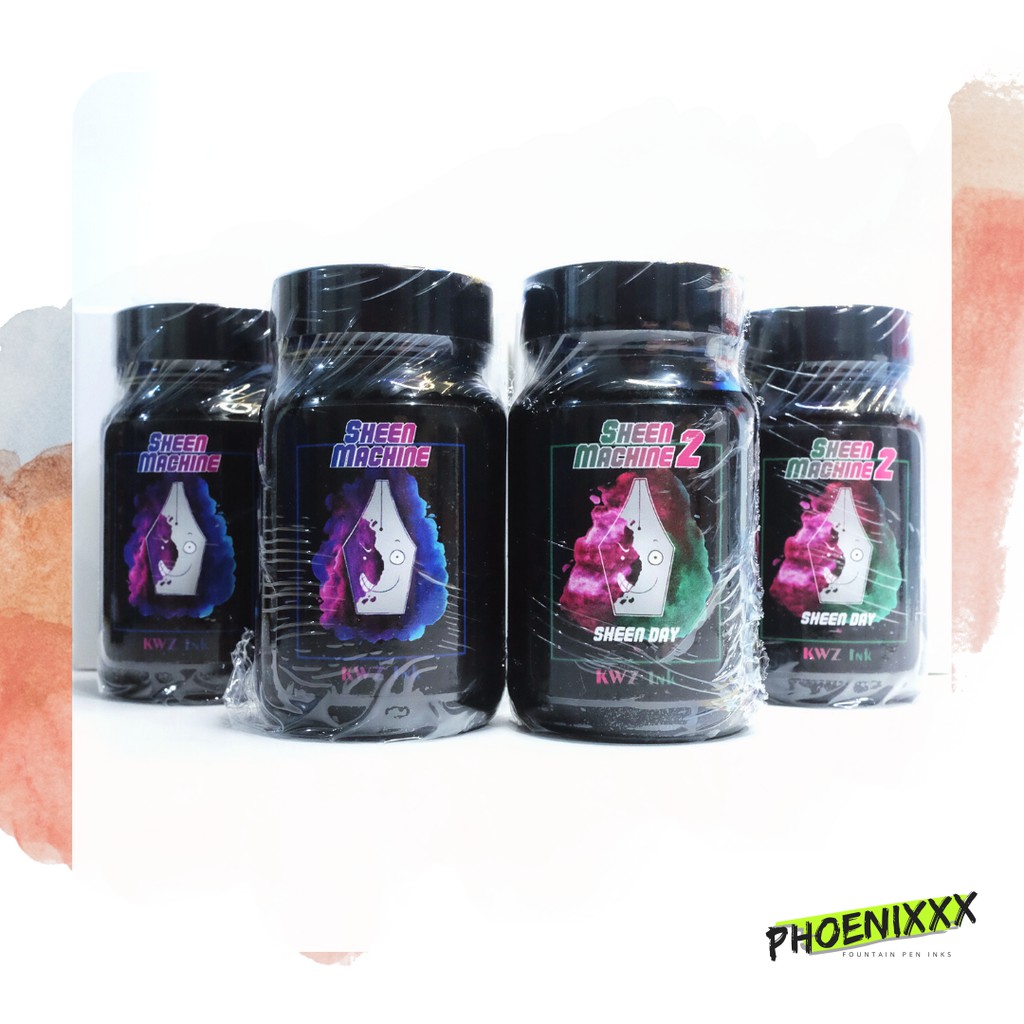 KWZ Sheen Machine 1 and 2 Fountain Pen Ink 60ml Phoenixxx Shopee
