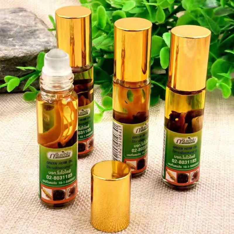 Green Herb Oil with Ginseng Root Aroma Oil Roll on | Shopee Philippines