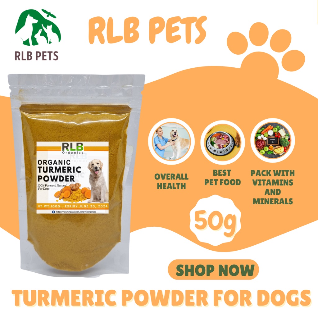 50 grams Pure Natural Turmeric Powder for Dogs Overall Health w