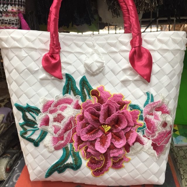 Bayong bags with embroidery | Shopee Philippines