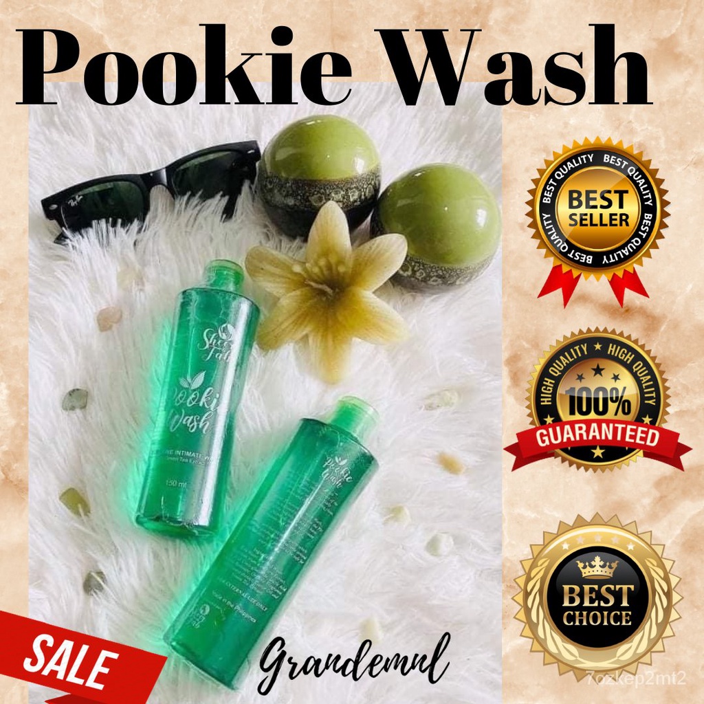 HOT ITEM 2021 2 Bottles of POOKIE WASH Green Tea Scent 150ml