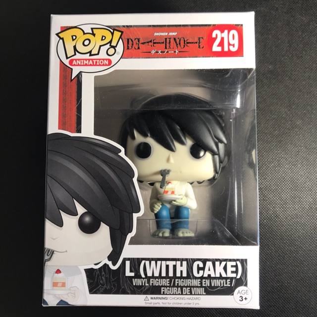 death note l with cake funko pop