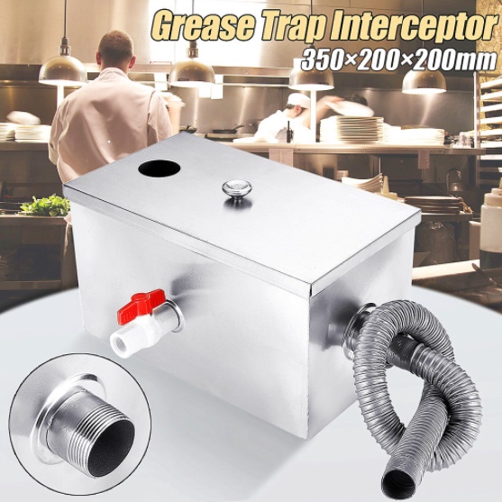 8 lbs 5GPM gallons per minute grease trap stainless steel grease trap