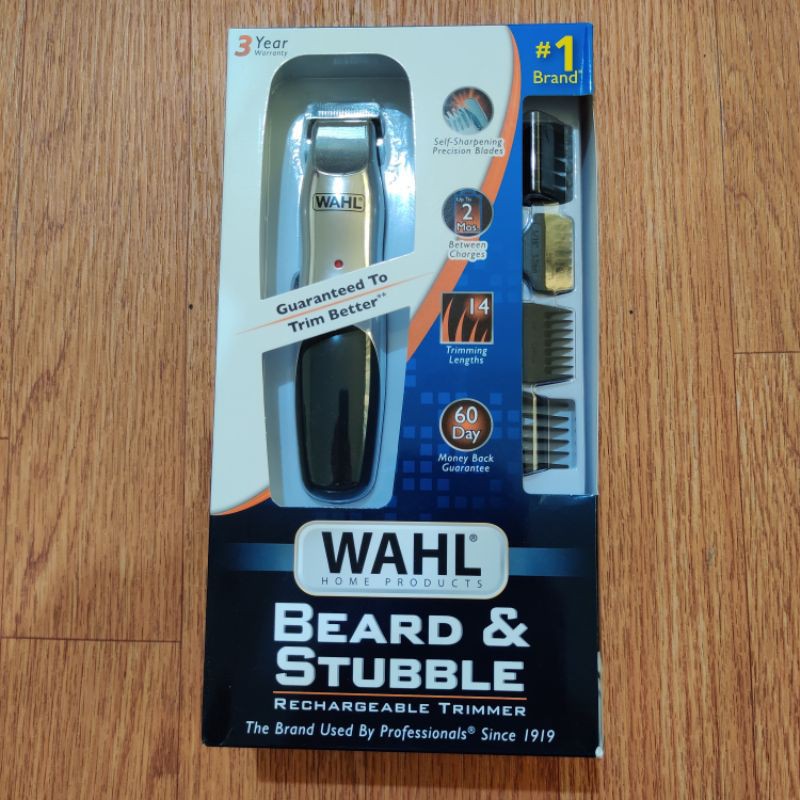 Wahl 99164301 Beard and Mustache Trimmer, Cordless Rechargeable Facial Hair Trimmer with 5