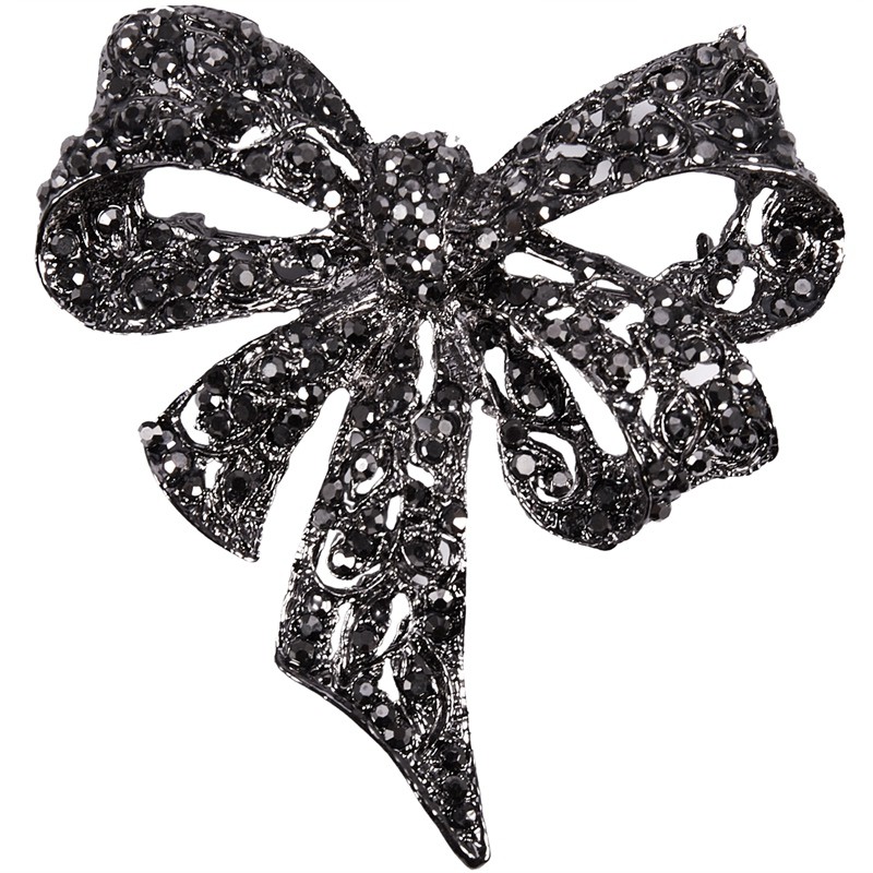 black brooch