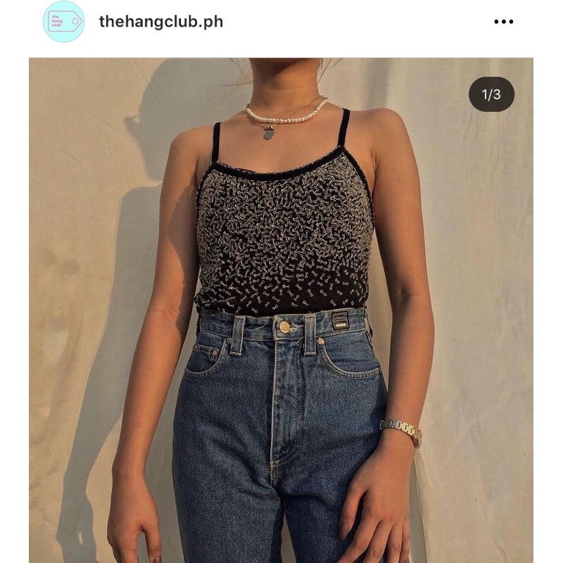 black sequence sando (preloved) Shopee Philippines