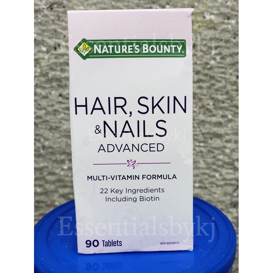 Nature's Bounty Hair, Skin & Nails Advanced MultiVitamin Formula with Biotin 90 Tablets