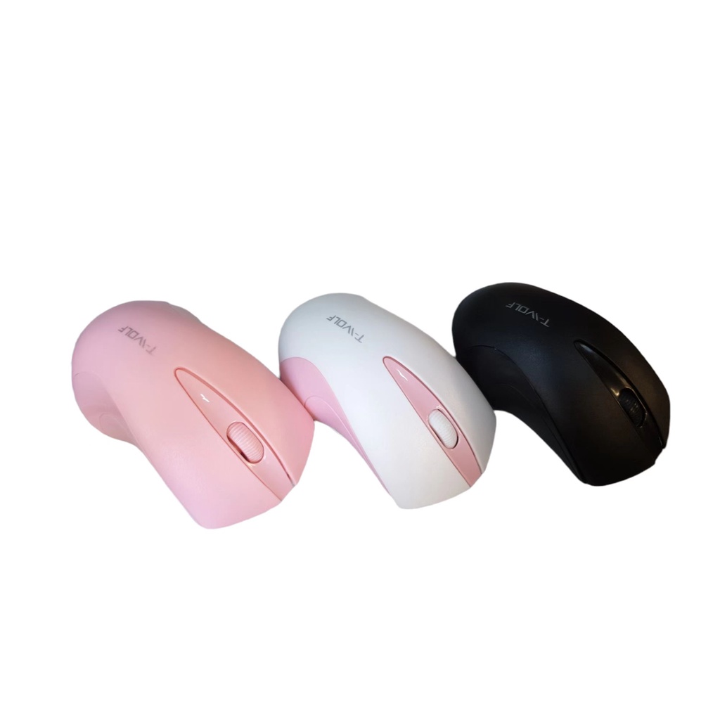 Computer Mouse White Q2 Ergonomic 3 Keys 1600DPI 2.4GHz Wireless Mouse Office Mice for PC Laptop 