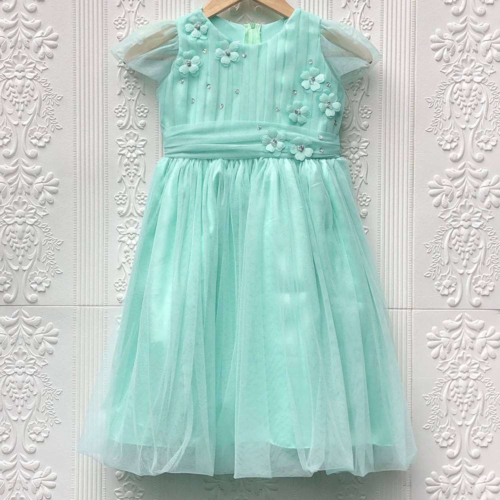mint green dress for kids