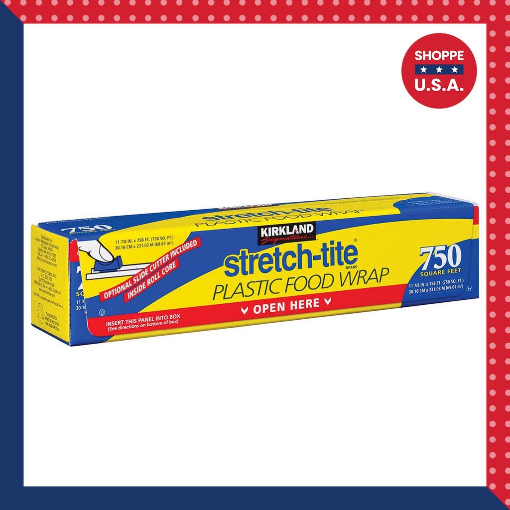 Kirkland Signature StretchTite Plastic Food Wrap (Cling Wrap), 750 sq