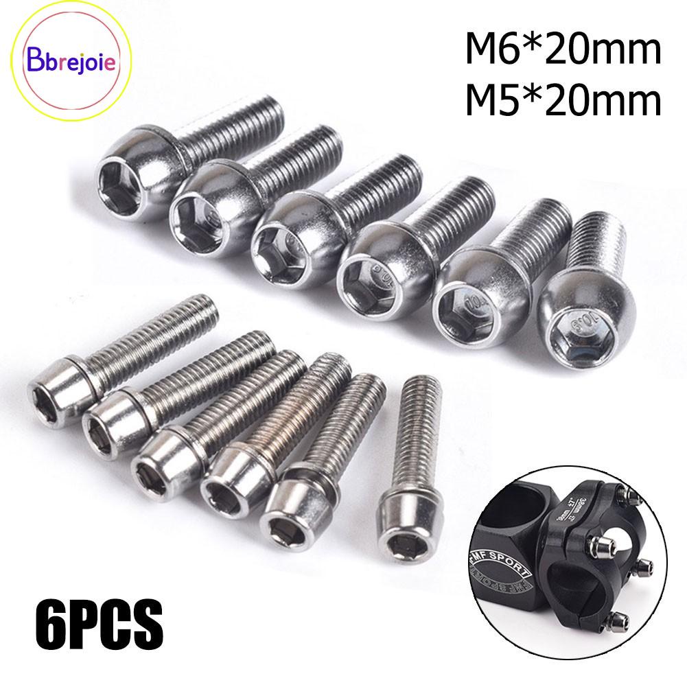 Details about   Stem Screws Bolts M5/M6 MTB Parts Spare Stainless Steel 18mm Bicycle Handlebar 