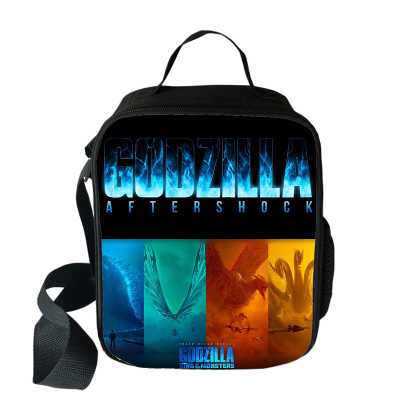 Godzilla King Of The Monsters Godzilla Lunch Bag Kids Insulated Lunch Bag Container Picnic Bag - boys roblox big school backpack insulated lunch box pencil