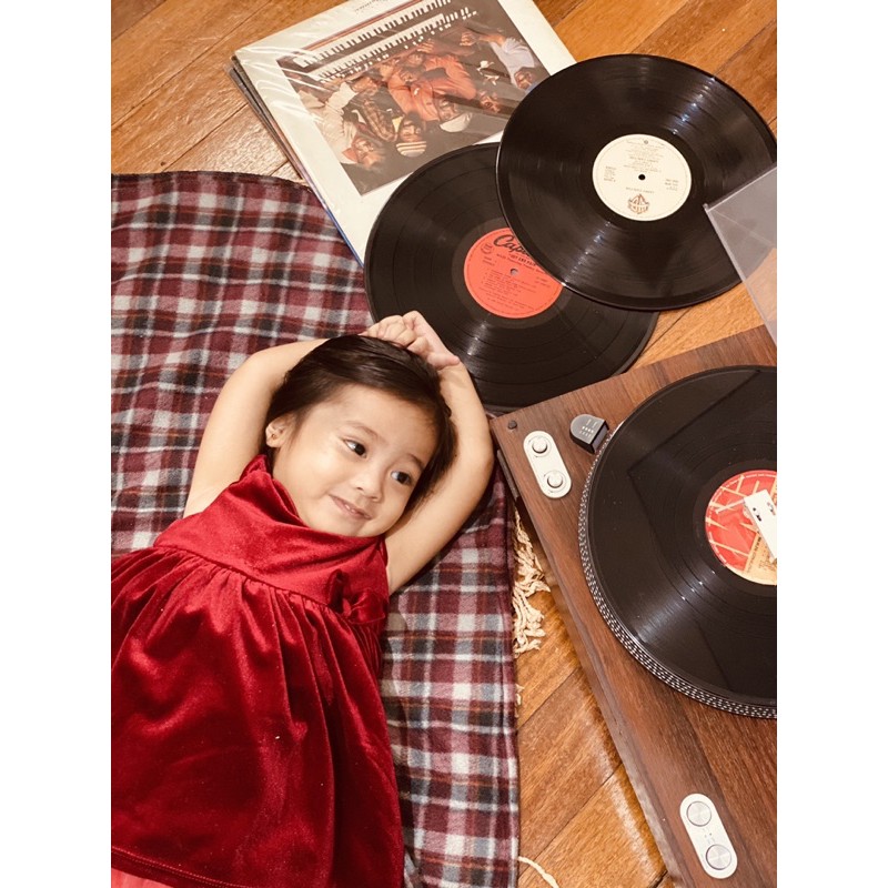 h&m baby girl red dress