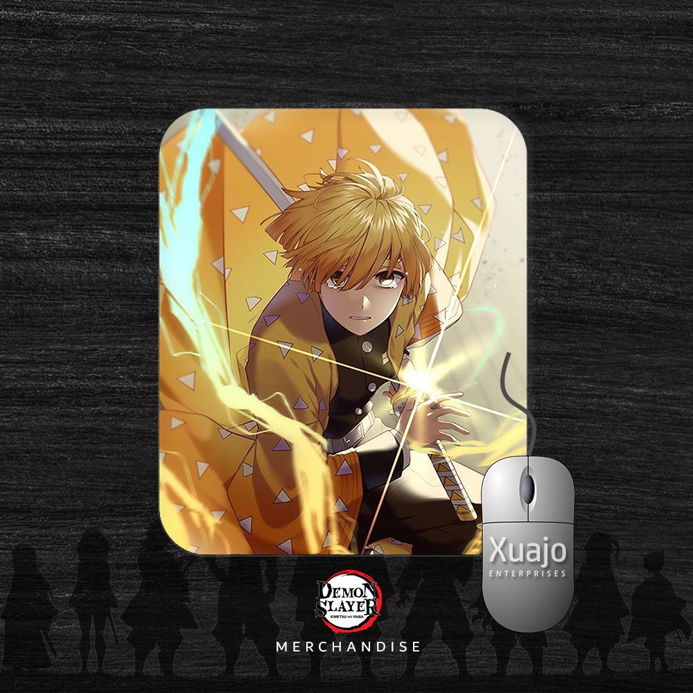 Demon Slayer Mouse Pad Zenitsu Agatsuma Kimetsu no Yaiba Shopee