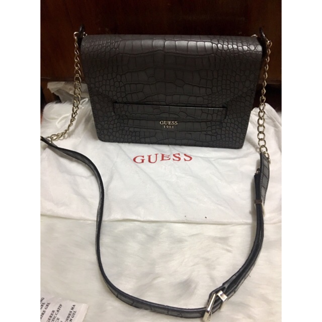 guess croc shoulder bag