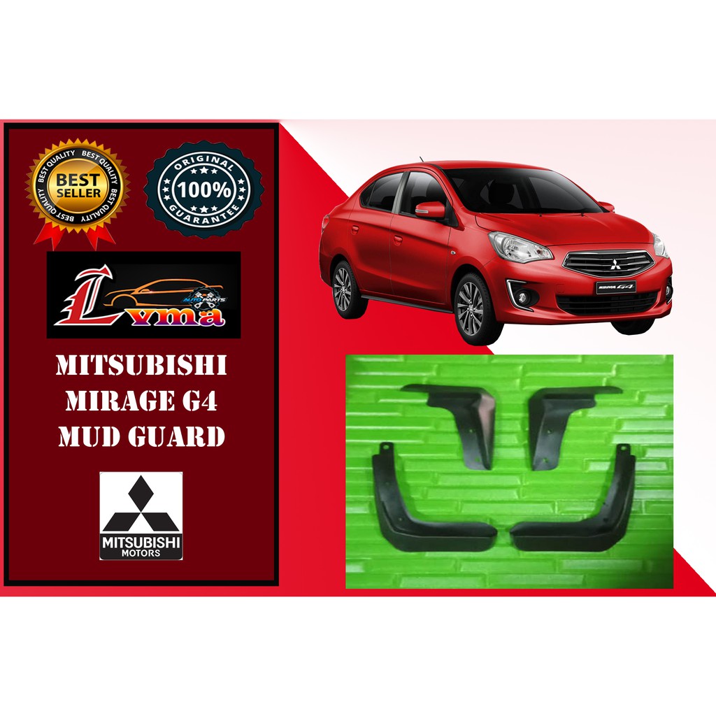 Mitsubishi Mirage G4 Mud Guards (ORIGINAL) Shopee Philippines