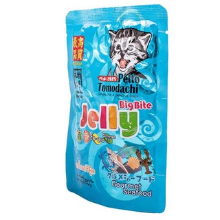 Petto Tomodachi Jelly Big Bite Gourmet Seafood 80g Wet Cat Food in Pouch Wet Food #6