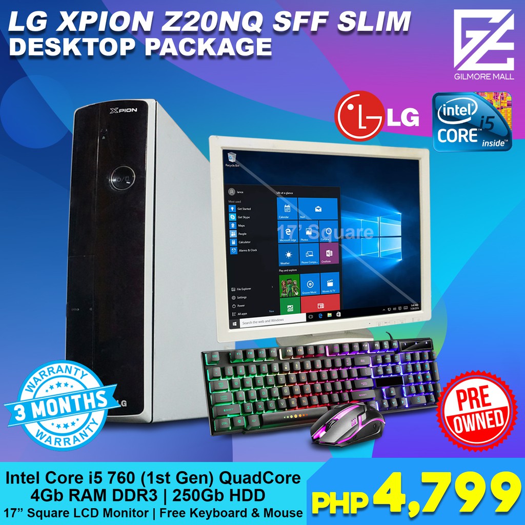 LG XPION Z20NQ SFF Slim Desktop Package | Intel Core i5 1st Gen Quad ...