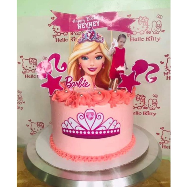 cake topper barbie theme