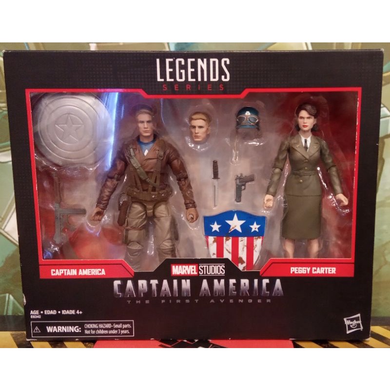 Marvel legends Series (Captain America & Peggy Carter) | Shopee Philippines