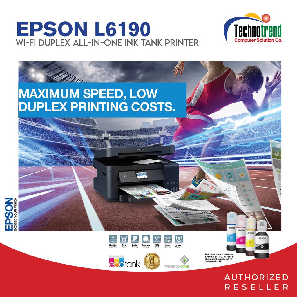 Epson L6190 Wi Fi Duplex All In One Ink Tank Printer With Adf Shopee Philippines 6947