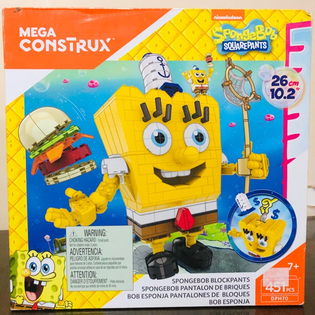 Mega Construx SpongeBob Blockpants (Large box) | Shopee Philippines