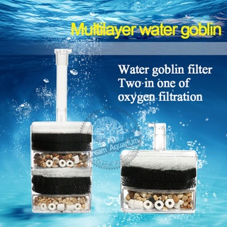 Aquarium Fish Tank Activated Carbon Filter Water Filter Single Layer Double Layer corner filter only