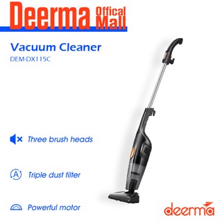 Deerma DX115C/DX118C Household Vacuum Cleaner Mini Handheld Pushrod Cleaner Strong Suction Low Noise #1