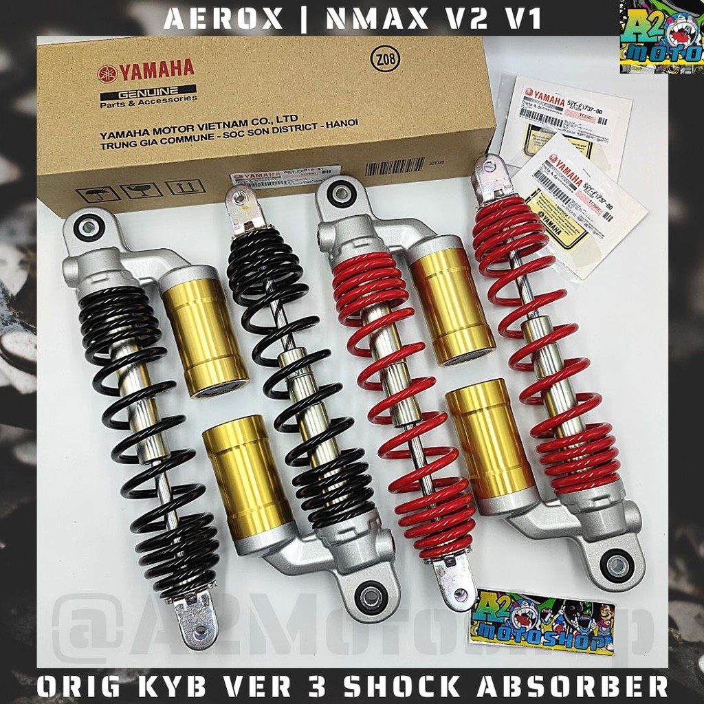 KYB v3 SHOCK NMAX V2 AEROX 305mm 350mm XMAX Rear Suspension Shock ...