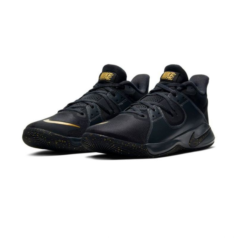 nike fly by mid black gold