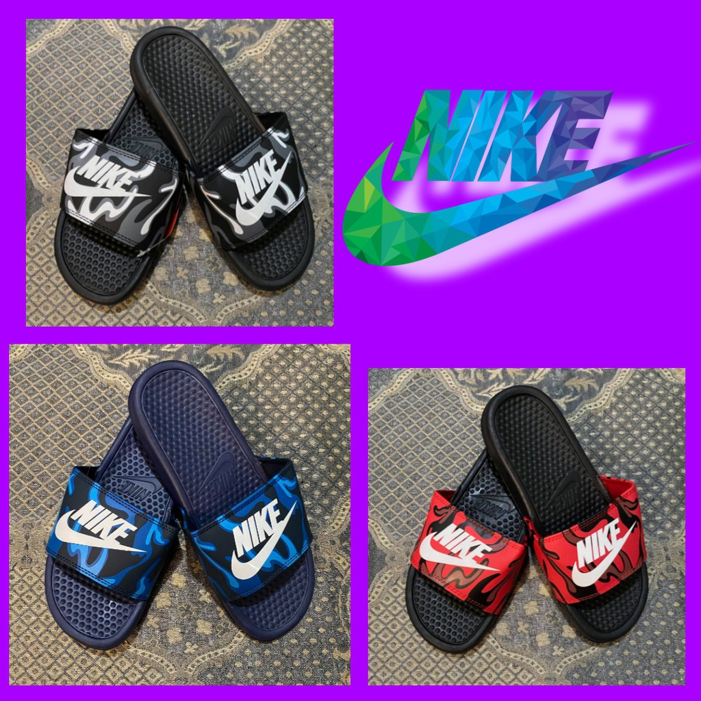 nike benassi camouflage