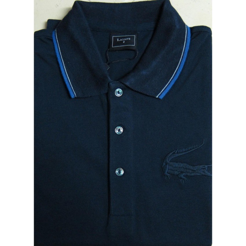 lacoste polo navy blue