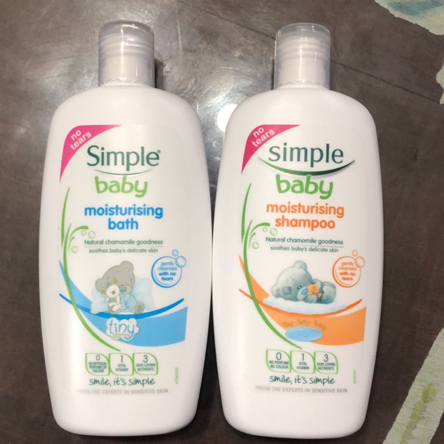 simple baby moisturising shampoo