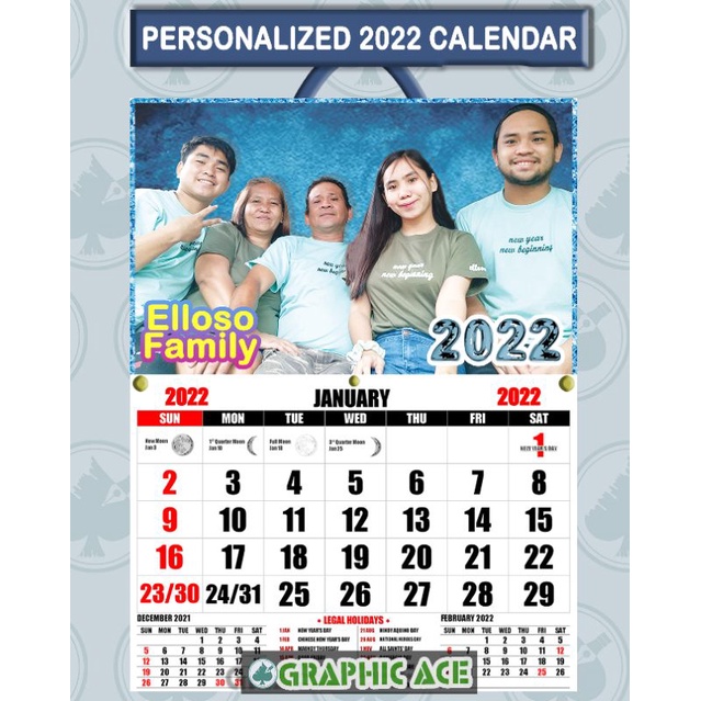 Personalized 2022 Calendar | Shopee Philippines