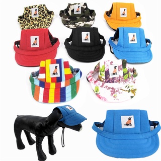 Fashion Print Outdoor Sun Hat For Dogs Casual Baseball Cartoon Puppy Christmas Dog Canvas For Dog
