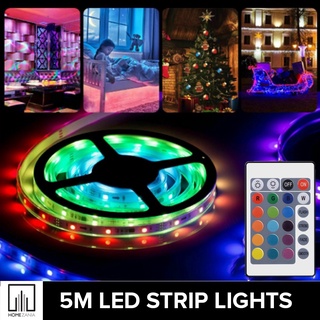 Home Zania 5/10 Meters LED Strip Lights w/ Remote & Adaptor DC 12V RGB LED Light Outdoor / Indoor