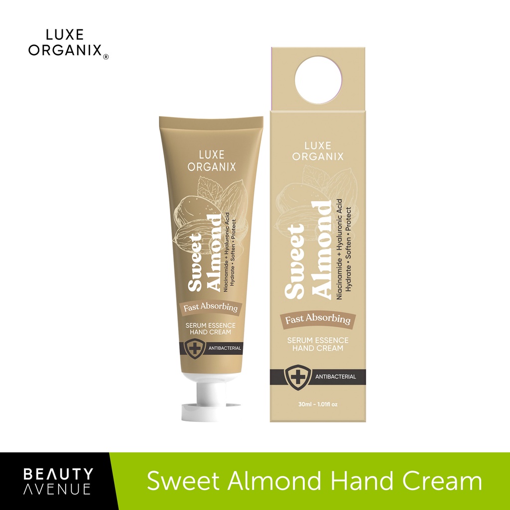 LUXE ORGANIX Sweet Almond Serum Essence Hand Cream 30ml | Shopee ...