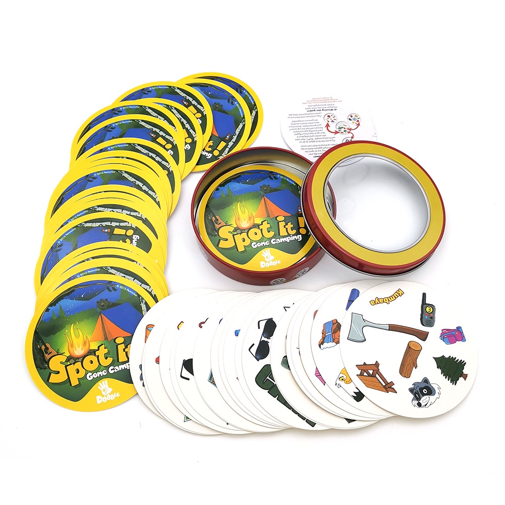 spot camping boar games tin box toys for kids home love it party board