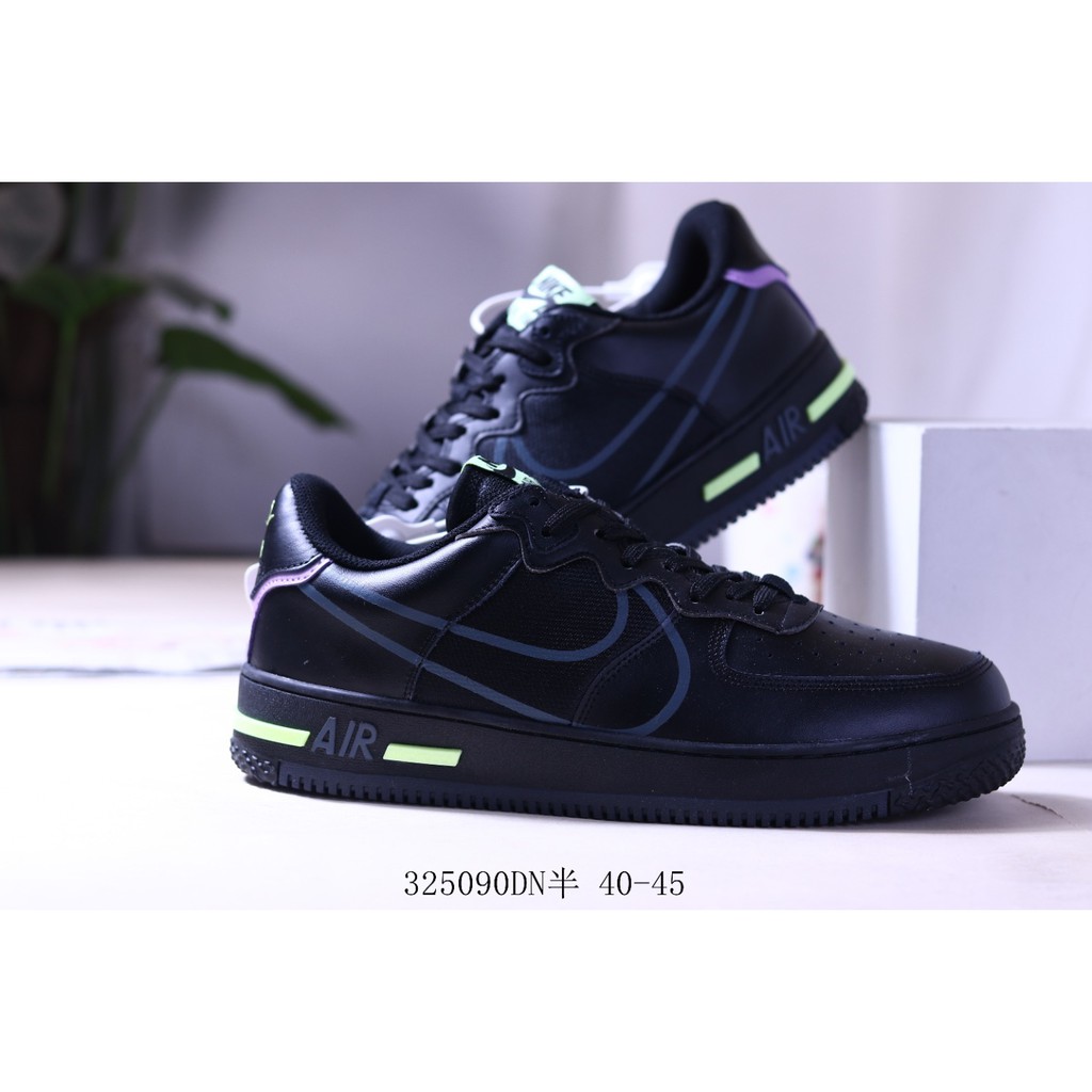 nike air force 1 black volt