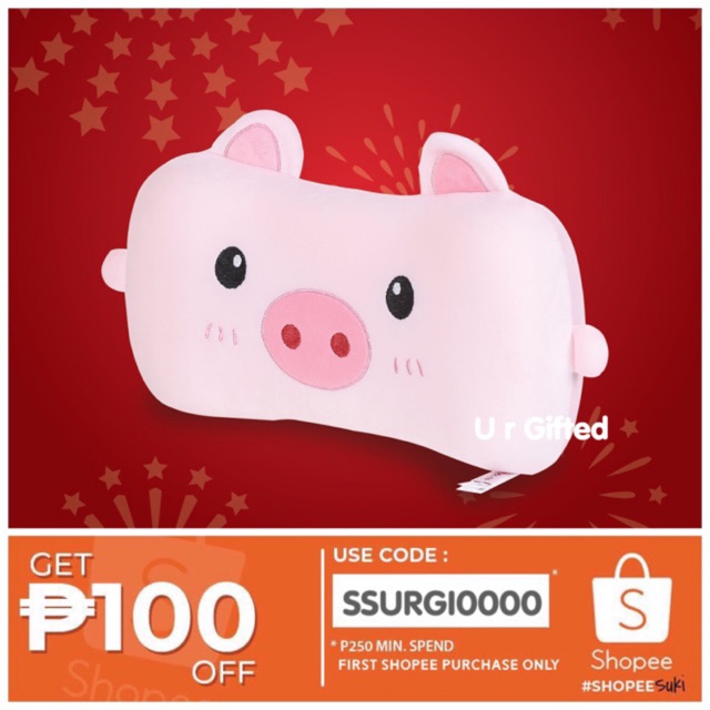 miniso pig pillow