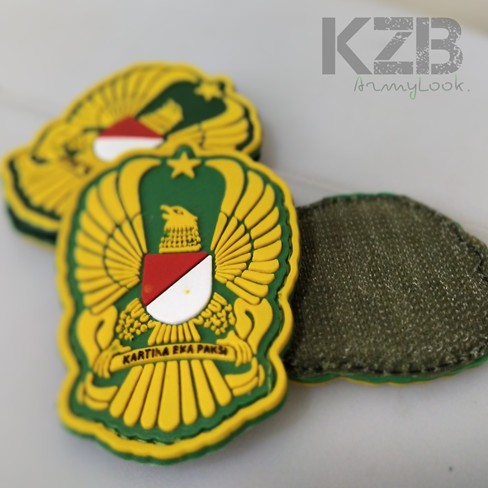 Rubber Velcro Rubber Emblem Logo Tni Ad Kartika Eka Paksi | Shopee ...