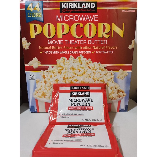 Kirkland Microwave Popcorn (Movie Theater Butter) 93.5g/bag Shopee