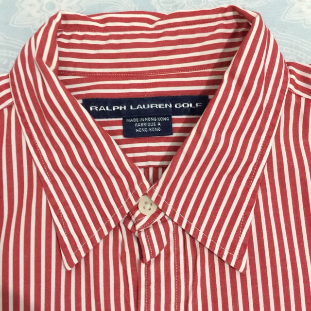 red striped ralph lauren shirt