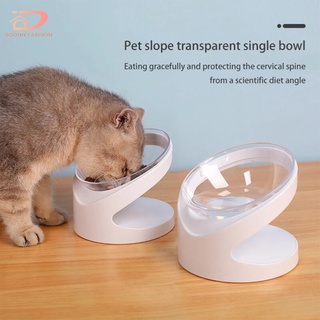 Cat Dog Pet Bowl Separate Design Neck Protector Oblique Mouth Puppy Kitten Feeder Bowl