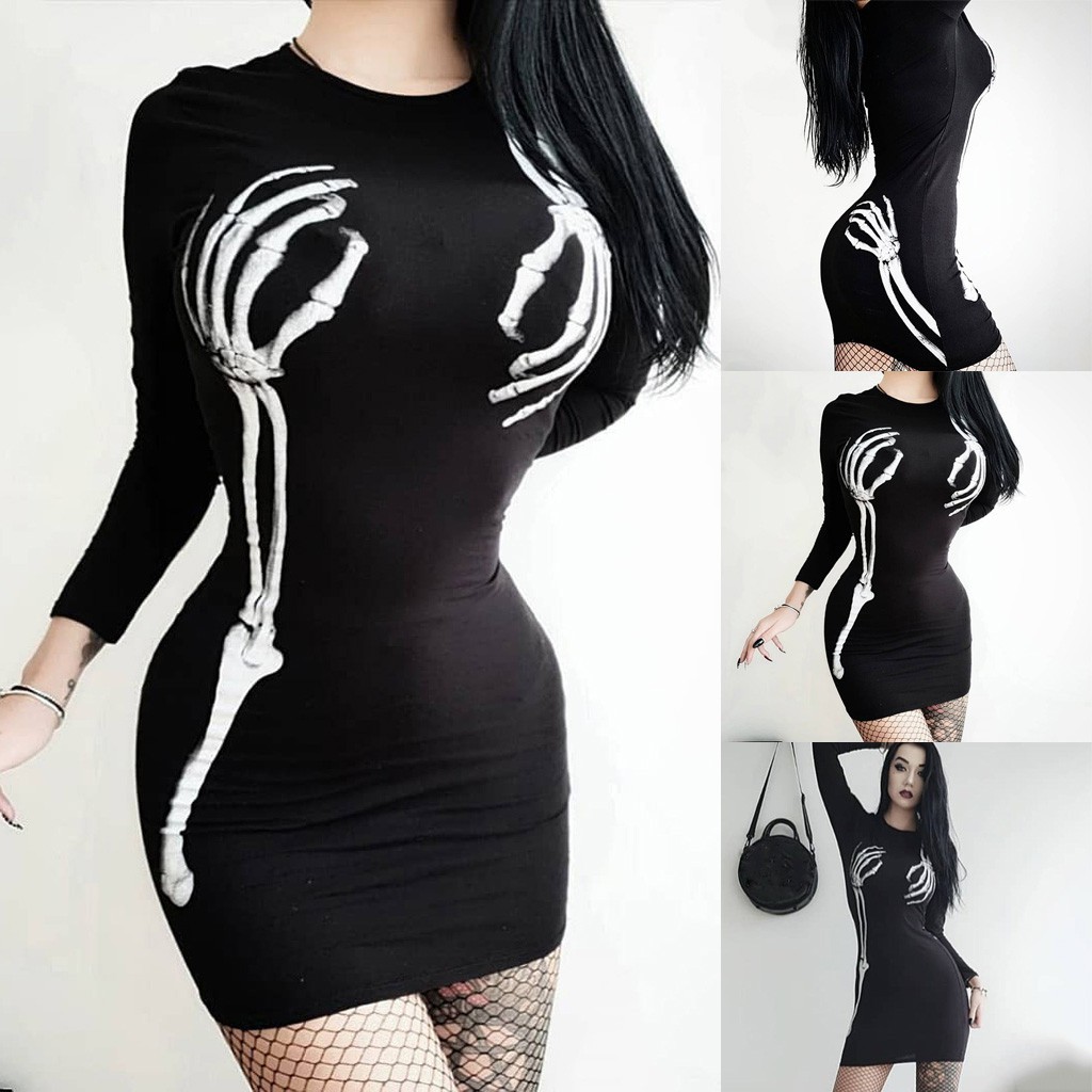 long sleeve knee length dress