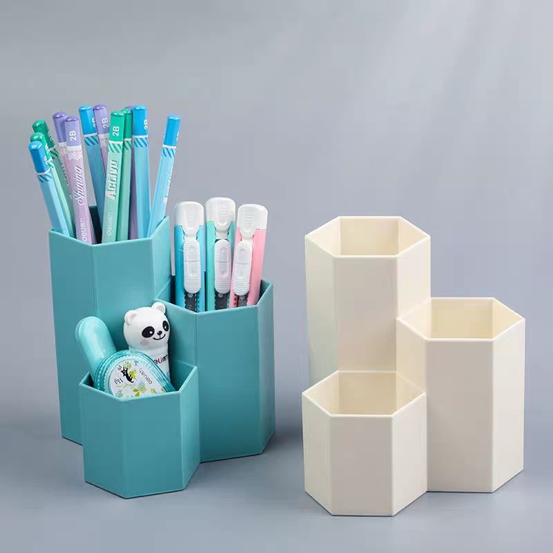 Octagon Pastel Color Pen Holder, Colored Desk Accessories
